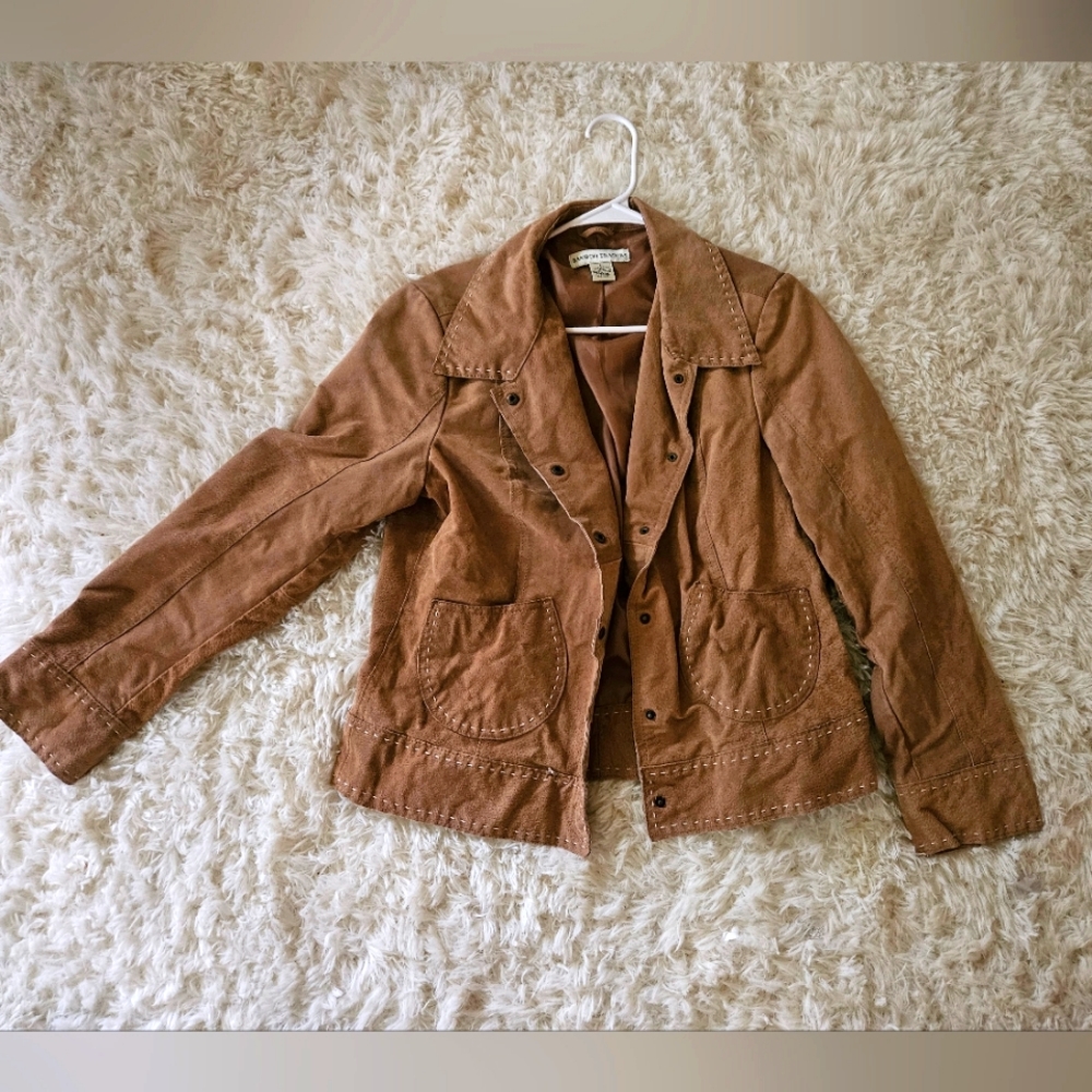 Bamboo Traders Women's Leather Jacket Medium